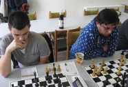 Utkani KS Jiskra B v Caissa Trebic C Petr Stula a Jan Dlasek
